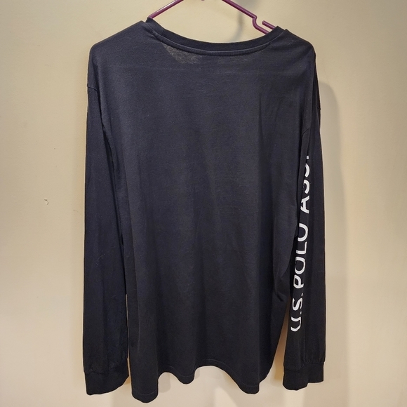 U.S. POLO ASSN.  men's Black long Sleeves Crew Neck tshirt size 2XL - Picture 8 of 13